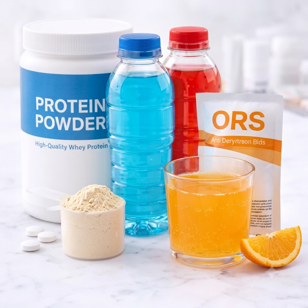 Protein Powder,Energy Drinks & ORS