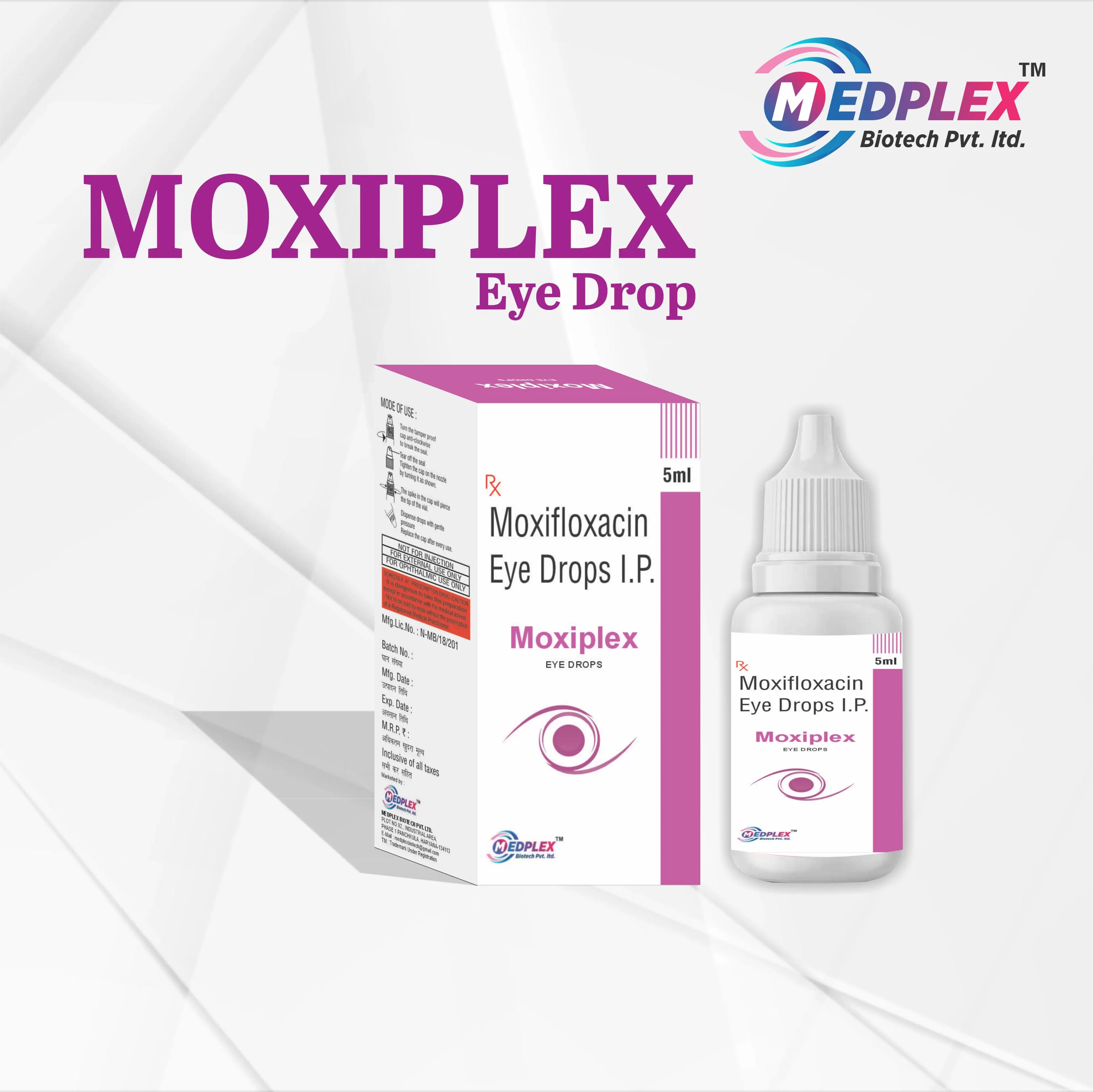 Moxifloxacin 0.5% Benzalkonium Chloride solution 0.01%